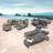 Sameko 18 Piece Rattan Complete Patio Set With Sunbrella Cushion Covers-70402854-70488600