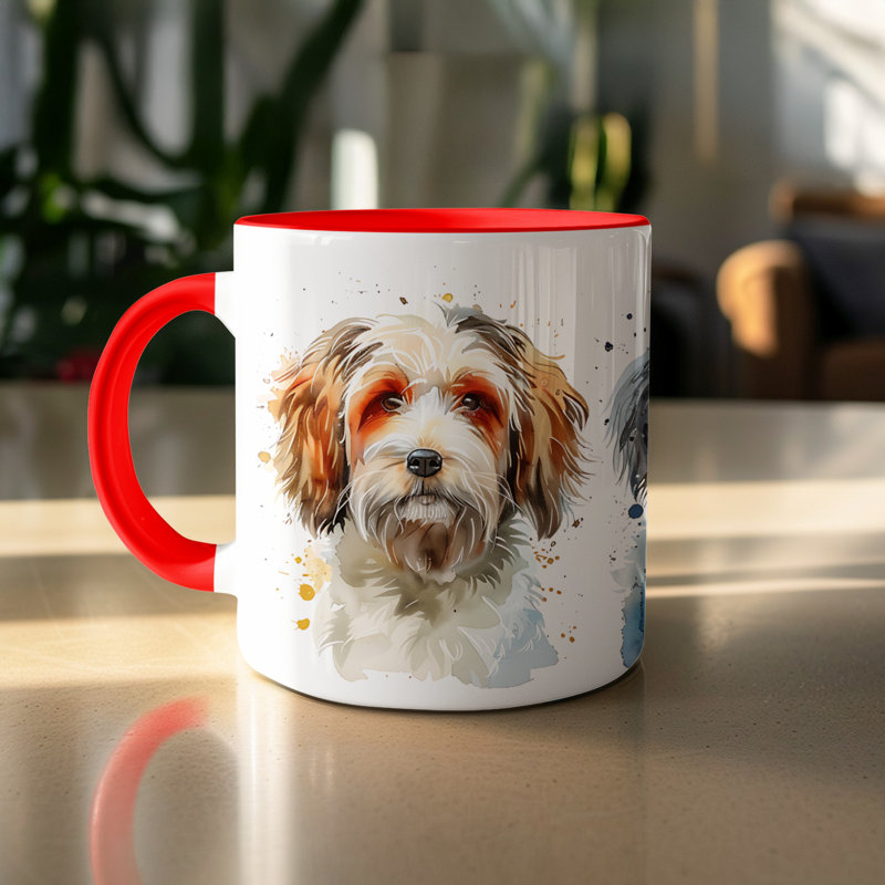 Ceramic Coffee Mug, 2, Red