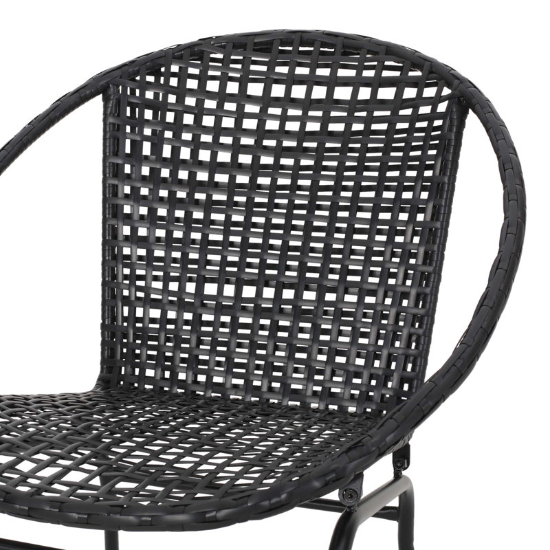 Fauteuil d'appoint luxueux de luxe pour chambre à coucher, Noir