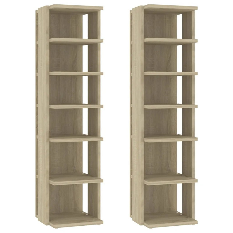 Shoe Storage, 102 cm H x 54 cm W x 27 cm D, Sonoma Oak