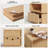 Fluted Modular Combination Nightstand With Open And Closed Drawers-2079517051
