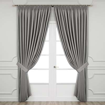 Muskell Cotton Blend Semi Sheer Curtain Pair