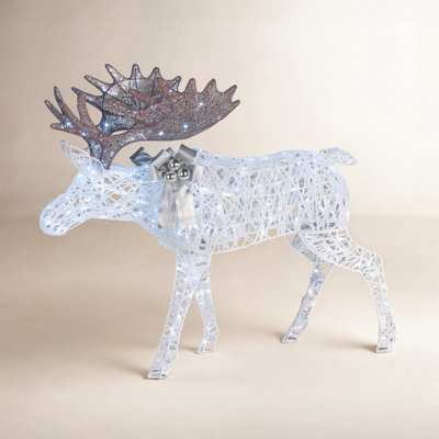 50" Lighted Moose Lawn Decoration