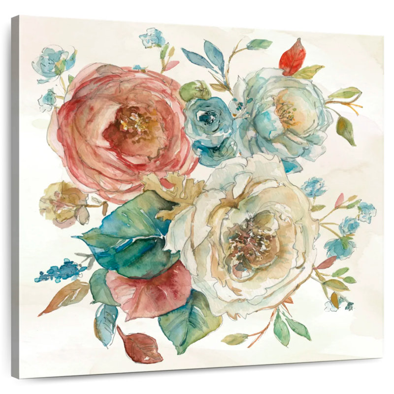 Dainty Rose Garden I, 30" H x 30" W
