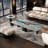 Rectangular supercrystalline stone coffee table-103250083-103250084