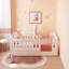 Lit plateforme simple en bois avec garde-corps, blanc-658543292