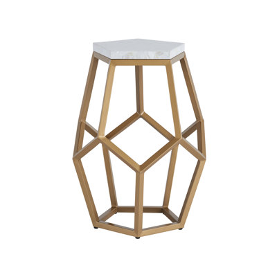 Love Joy Bliss Stone Top End Table
