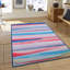 Tapis bleu/rose zone Mireya-150983653