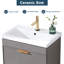 Ensemble de meuble-lavabo simple 24 po gris