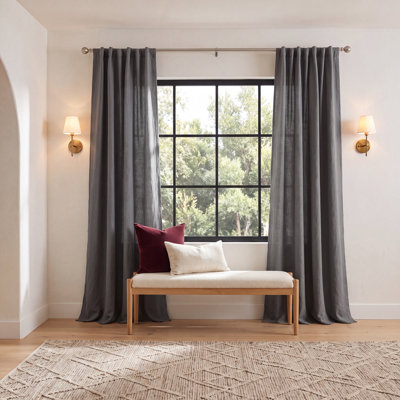 Gabriella Linen Blackout Curtain Single Panel