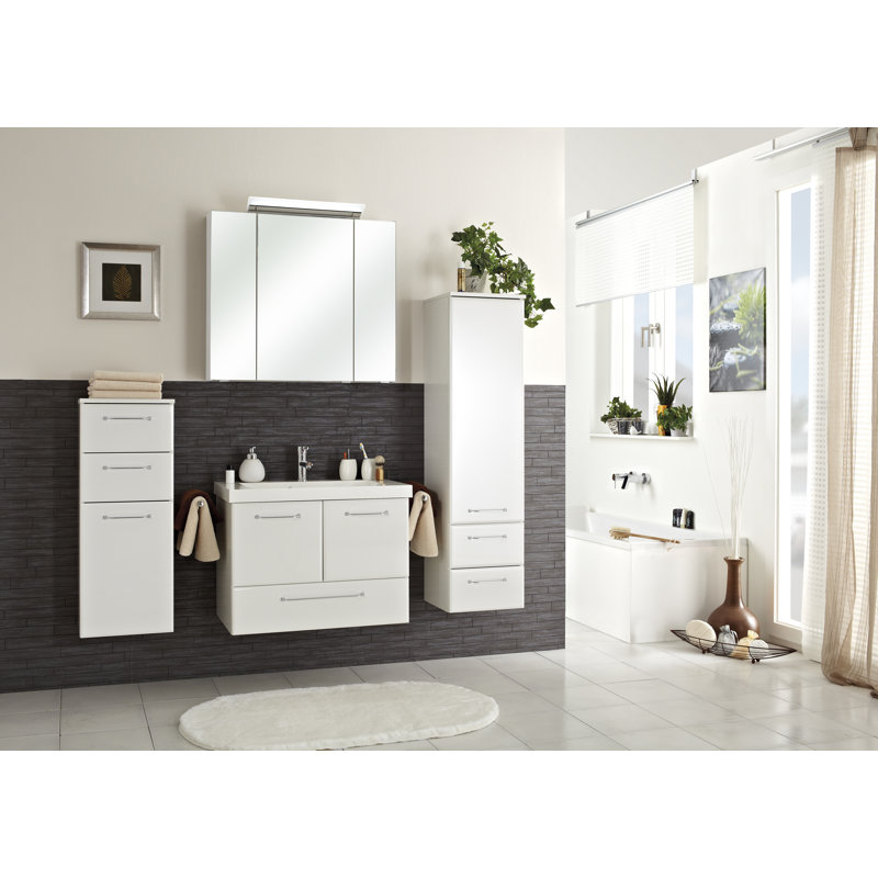 Quickset 341 Wall Bathroom Storage, White