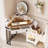 Machalik Corner Makeup Vanity With Mirror-96261379