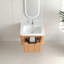 Meuble-lavabo mural flottant pré-assemblé avec lavabo-292224332