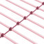 Lit superposé en métal rose sur simple