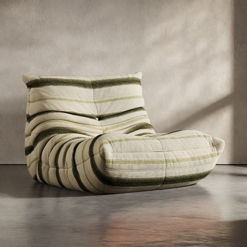 Canapé à billes rétro style nordique chenille, Vert