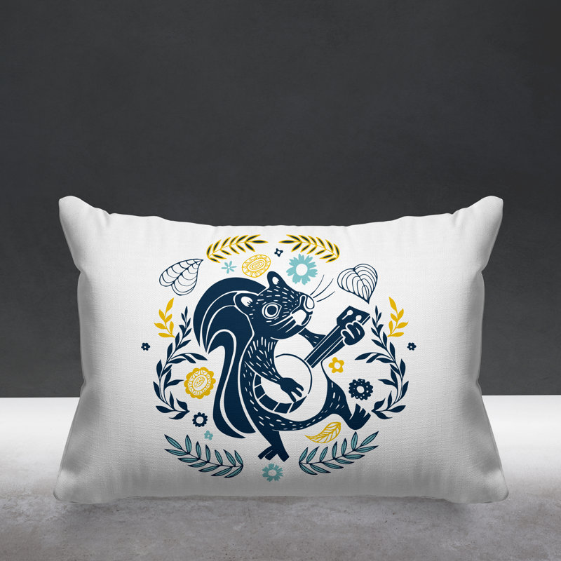 Coussin décoratif Nutsy, Jaune