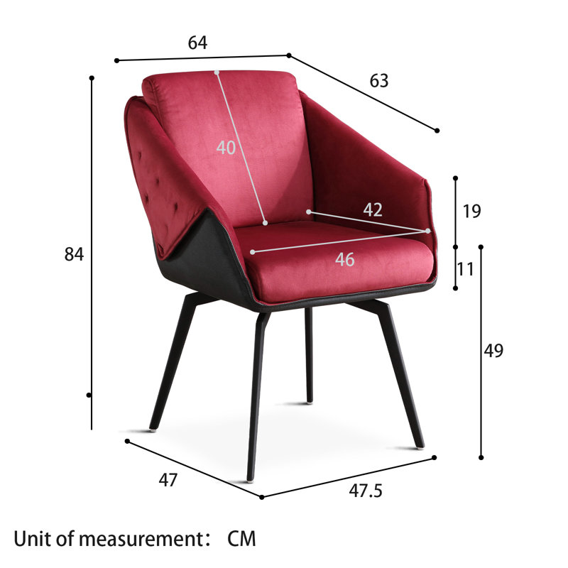 Sceinnker Upholstered Swivel Armchair