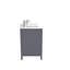 Meuble-lavabo double autoportant 72 po avec plateau en quartz blanc Rooh-92872001
