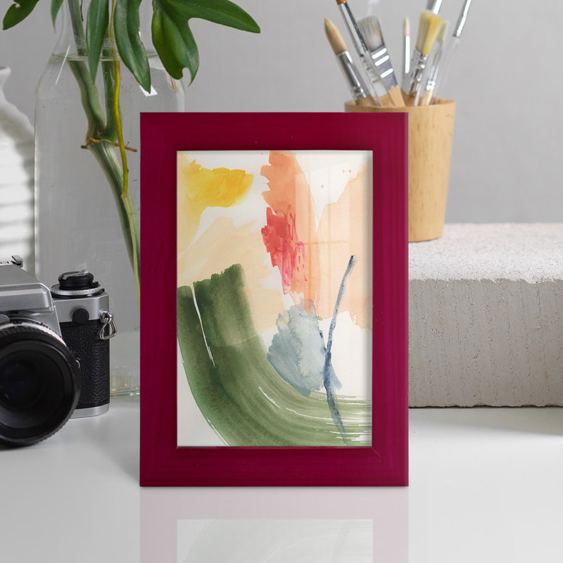 Acob Garden Palette I, encadré sur papier, Rouge, H 6 po x l 4 po x P 1 po