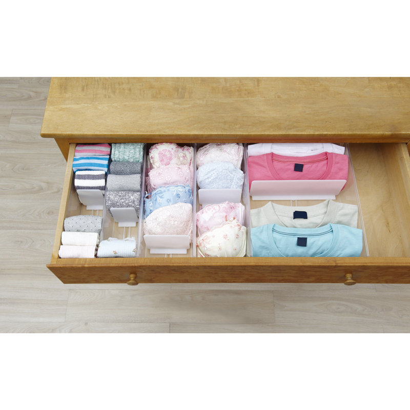  3.74" H x 5.51" W x 12.99" D Closet Drawer Organizer