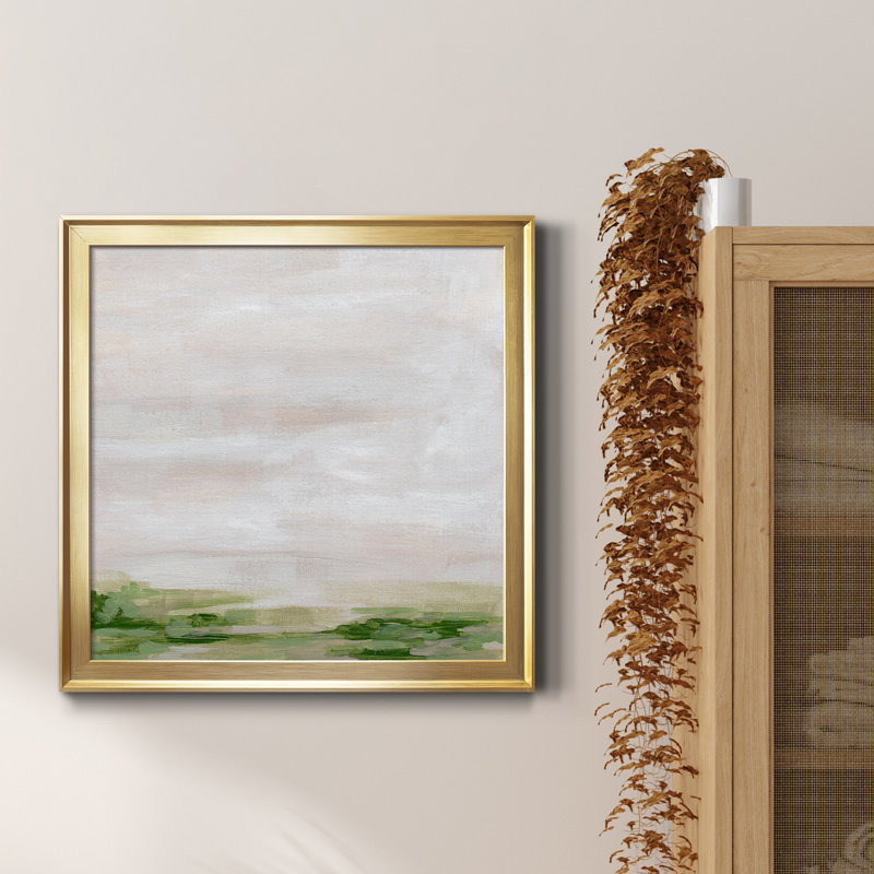 Impression encadrée Marsh Horizon I-Premium - prête à être accrochée, Toile avec cadre doré, H 34,5 po x l 34,5 po x P 1,5 po