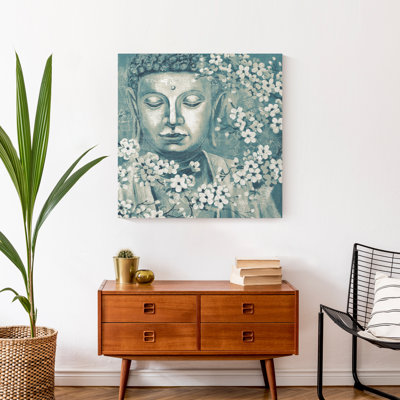 " Teal And Cream Buddha "