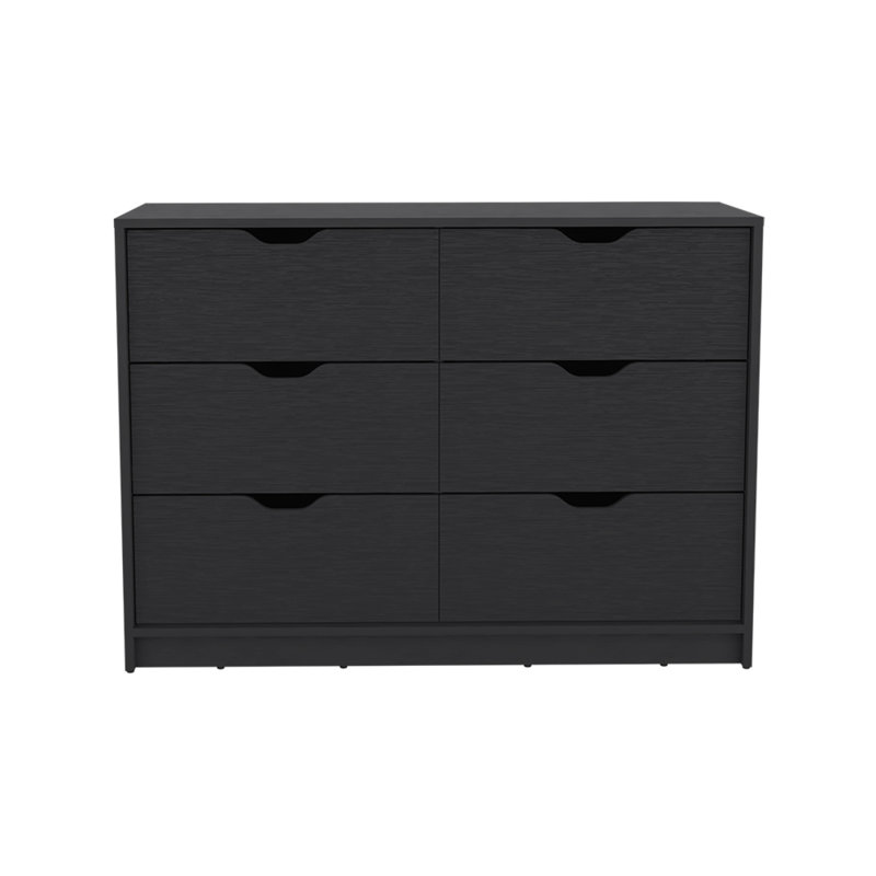 Commode 42 po à quatre tiroirs noire