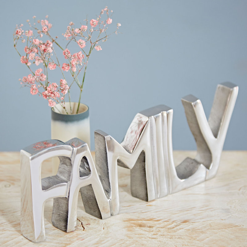 Recycled Metal Family Sign