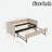 Upholstered Daybed With Trundle, Usb Port And Side Pockets-823404613