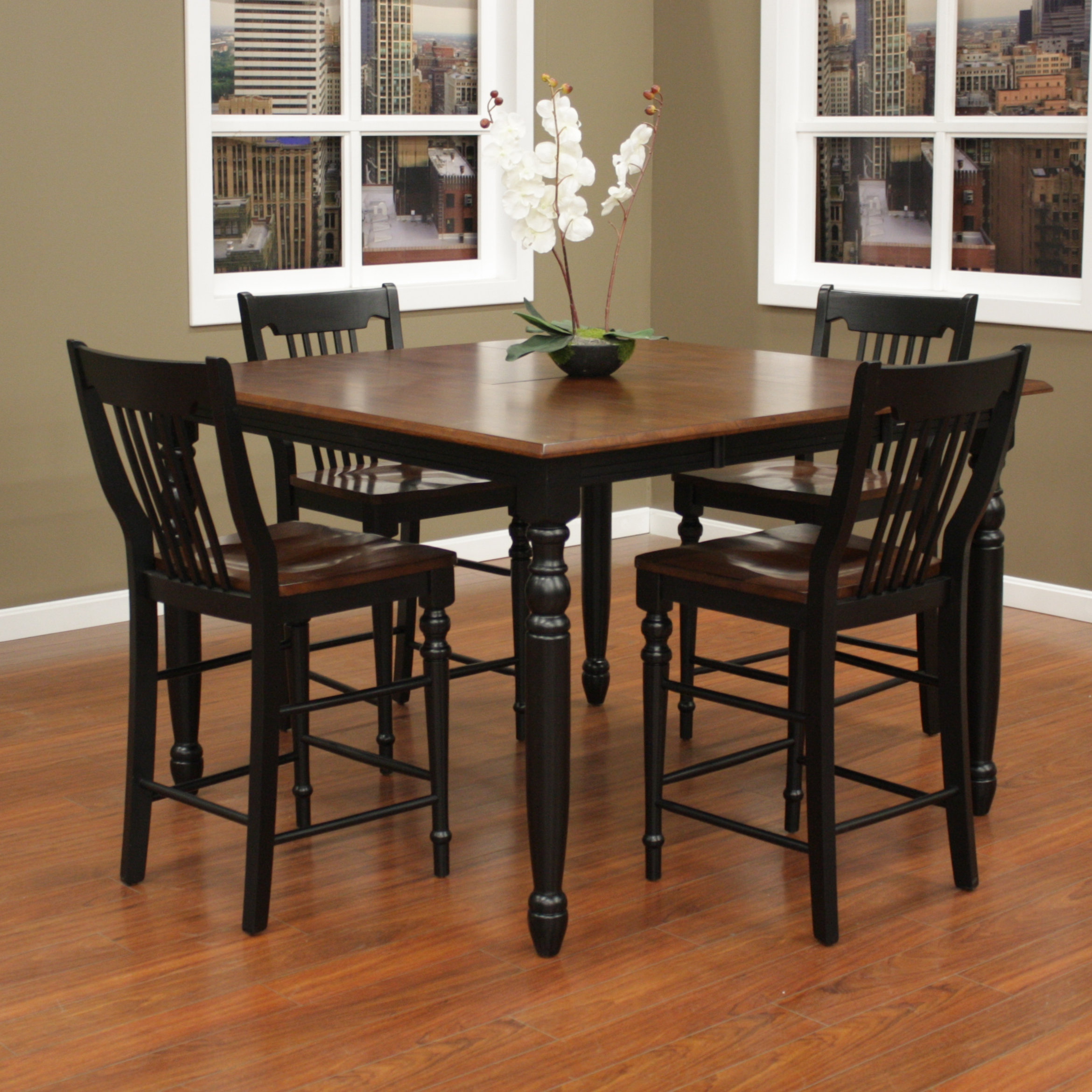 August Grove Deer Lodge 5 Piece Counter Height Dining Set - Wayfair Canada