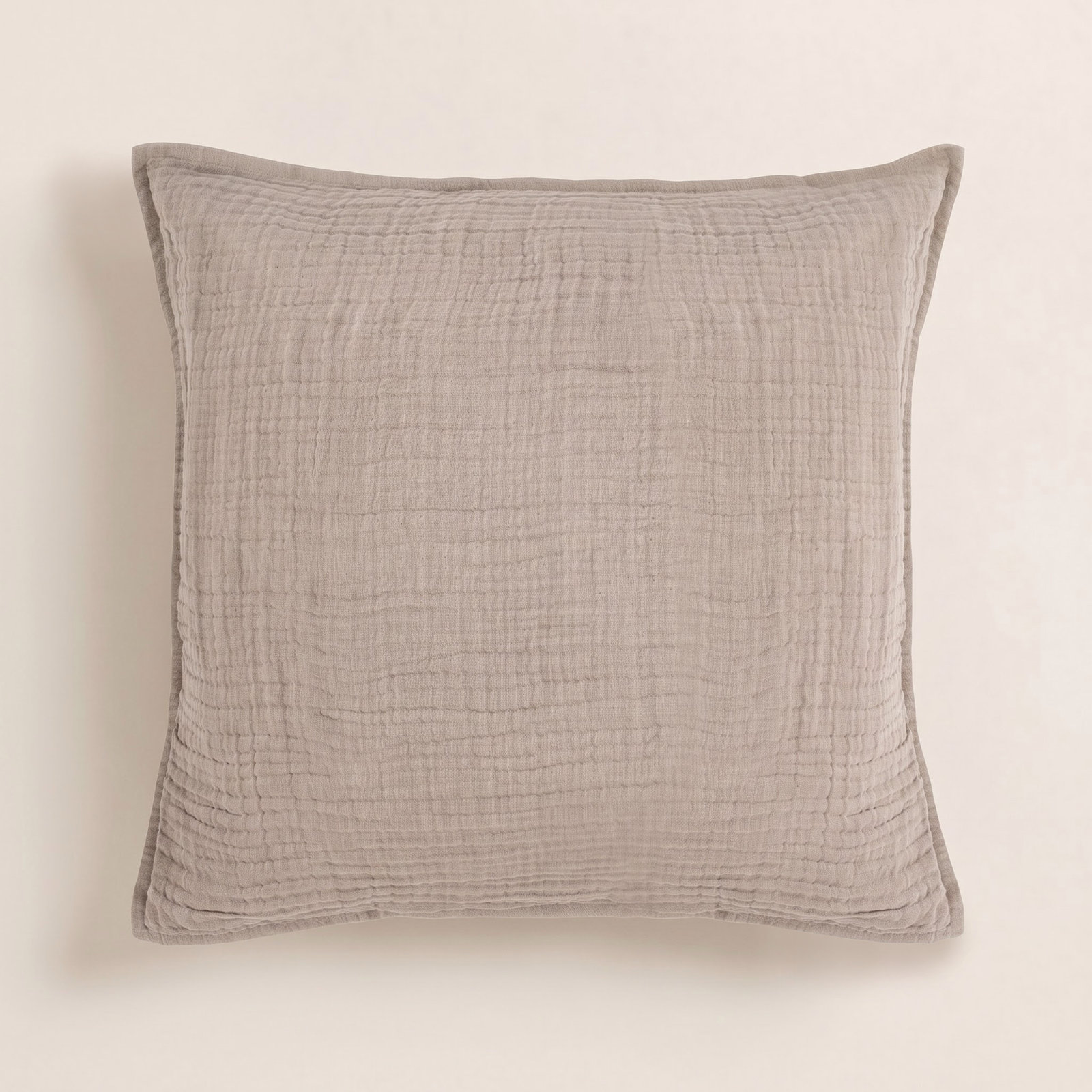 Daila Linen Blend Shams, Euro, Brown