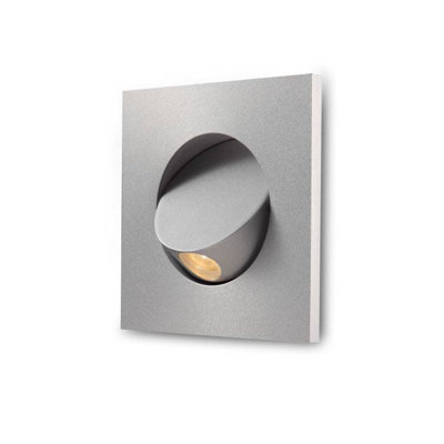 UltraBeam 3 Watt Square Recessed LED Reading Light For Wall or Headboard - Built in Tilt Switch