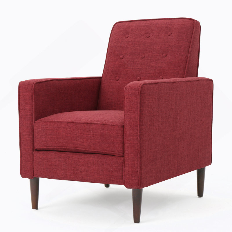 Fauteuil inclinable, Tissu - Rouge