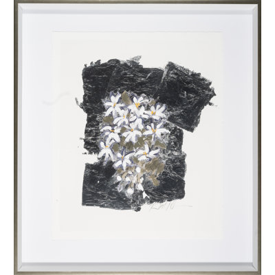 Silver Flower - Daisy;Silver Flower - Daisy Print by Robert Robinson