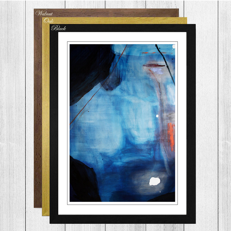 Mary Abbott - Single Picture Frame Painting, Black