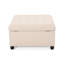 Tissu avec pieds brun foncé - revêtement lisse, couvercle, 31 x 31 x 18,6, couleur blé pour usage domestique, surpiqûres gaufrées, brun bouleau-1385176602