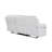 White Reclining Sofa featuring LED Lights