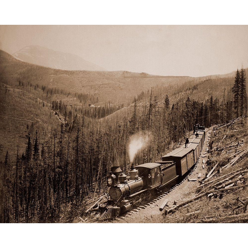 Alcott Hill® Jackson, galerie d'art William Henry, Marshall Pass, CO, Westside, 1880-1881, H 20 po x l 24 po