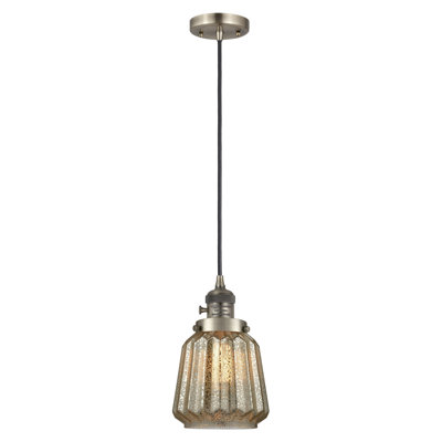 Franklin Restoration - Kushtrim - Mini luminaire suspendu à cordon de 7 po - Interrupteur marche / arrêt - Ampoule non incluse 