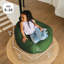 Pouf Big Joe Cloudberry, assise structurée en mousse, motif Teddy Boucle, vert matcha, pour enfants-118316754-134924383