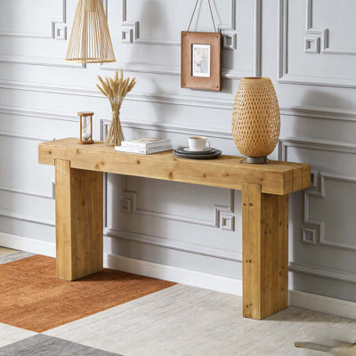 Console en bois massif 63 "