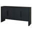Buffet noir avec tablettes personnalisables et détails exquis à 4 portes pour la décoration de rangement-1216062140