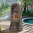 Handcrafted Outdoor Weather Resistant Floor Fountain with Lights