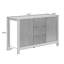 Dosseret de rangement à 3 tiroirs de 120 cm de large pour bureau à domicile-853560441