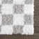 Atiran Checkered Plush Pile Gray Area Rug