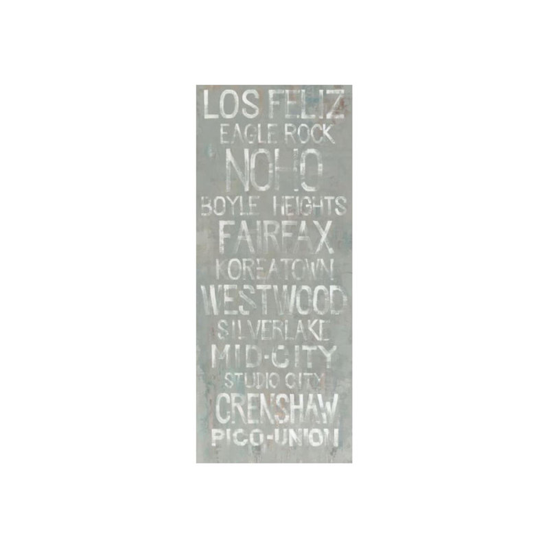 Memories Of Los Angeles Print by Keegan Stewart, Glass Coat, 72" H x 30" W x 1.5 D
