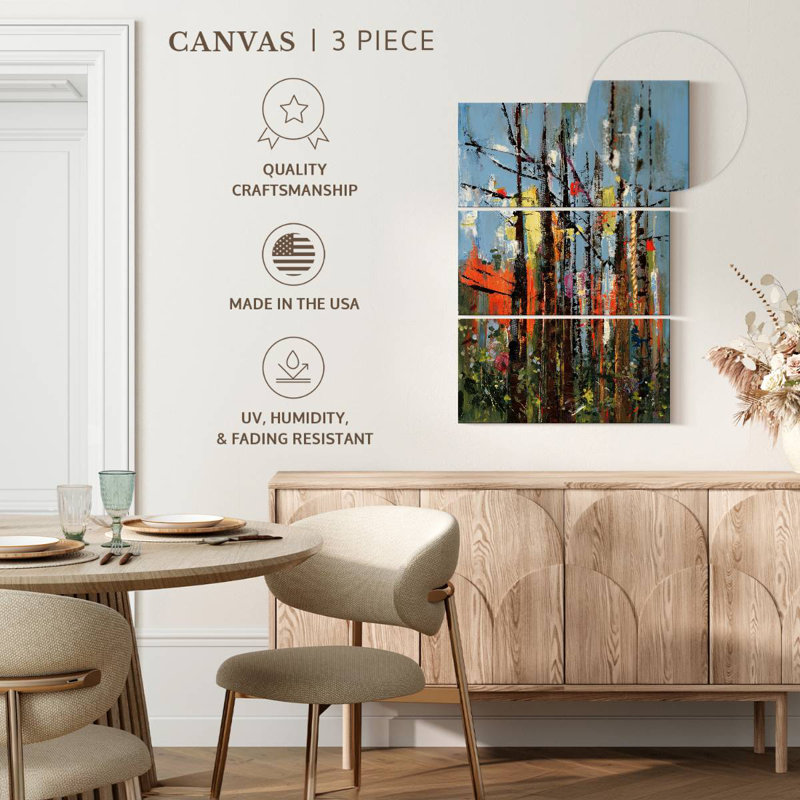 Avery Eclectic Forest, 74" H x 48" W