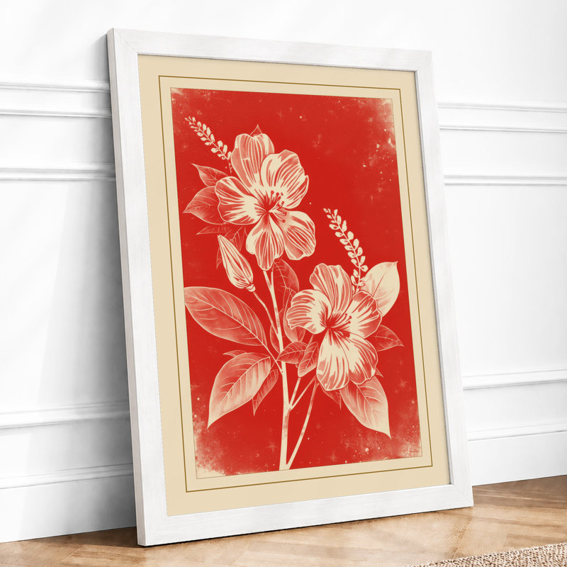 Blooms Botanical - Print, A1 - 84.1 x 59.4 cm, White