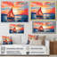 Coucher de soleil sur un bateau à voile II - bateau à voile, art mural-1378089527-1378089534