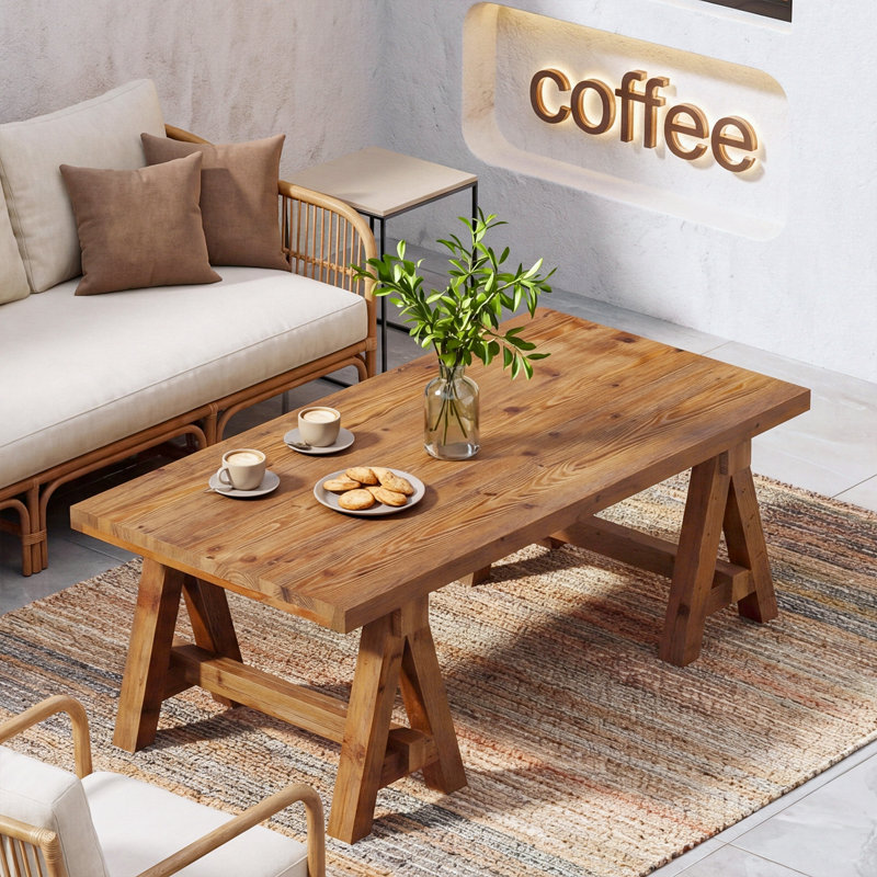 47" Solid Wood Coffee Table